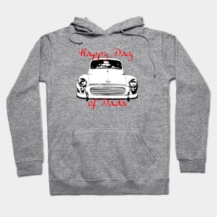 Father's Day 1970s Morris Minor classic car Day of Dads Hoodie